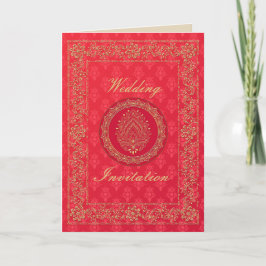 Elegant Damask Wedding - Innovation / Greeting Car