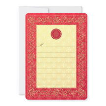 Elegant Damask Wedding - Uitnodiging/Notecard
