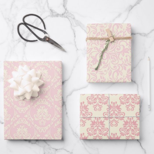 Elegant Damask Wrapping Paper (Voorkant)