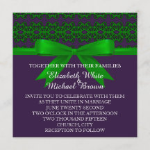 Elegant Damaskers Wedding Uitnodiging