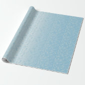 Elegant Damasontwerp | Baby Blue Cadeaupapier (Uitgerold)