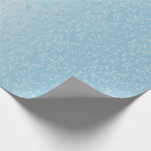 Elegant Damasontwerp | Baby Blue Cadeaupapier (Hoek)