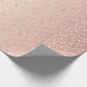 Elegant Damasontwerp | Roos Roze Cadeaupapier (Hoek)