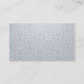 Elegant damaspatroon en gouden wervelkolom visitekaartje (Achterkant)