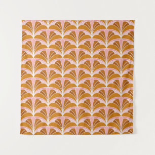 Elegant Damast Bloem Motief vintage Naadloos Patro Wandkleed