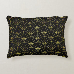 Elegant damast, bloemenontwerp. accent kussen