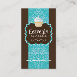 Elegant Damast Cupcake | Visitekaartje van de
