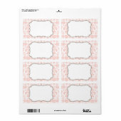 Elegant damast label (Full Sheet)