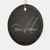 Elegant Damast Monogram Ornament (Links)