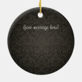 Elegant Damast Monogram Ornament (Achterkant)