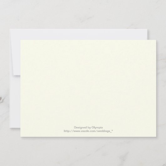 Elegant damast motief marineblauw, roze bruiloft kaart (Achterkant)