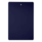 Elegant  damast navy Blauw geel monogram Mini Klembord (Achterkant)