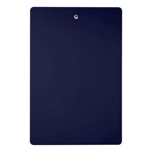 Elegant  damast navy Blauw geel monogram Mini Klembord (Achterkant)