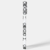 Elegant damast zwart-wit Case-Mate iPhone case (Achterkant / Rechts)
