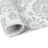 Elegant damastpatroon cadeaupapier (Rol Hoek)