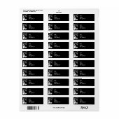 Elegant  dame met masker etiket (Full Sheet)