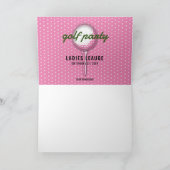 Elegant dames golfparty ontwerp (Binnen)