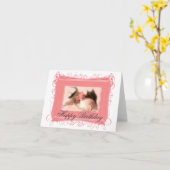 Elegant Dames Pet/Shoe Happy Birthday Kaart (Gele Bloem)