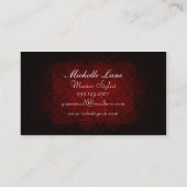 elegant dameskapster visitekaartje (Achterkant)