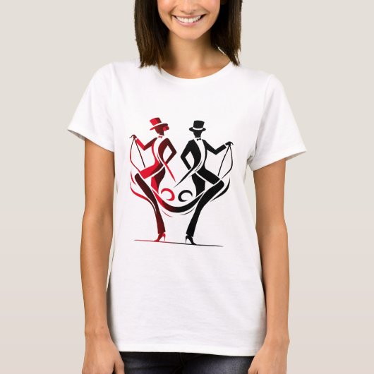 Elegant Dance Duo T-shirt (Voorkant)