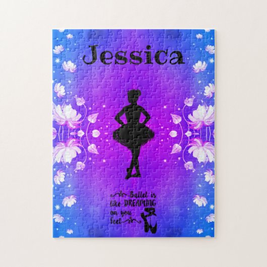 Elegant Dance Puzzle met naam danser Legpuzzel (Verticaal)