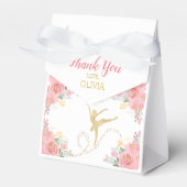 Elegant Dancer | Ballet Floral Custom Dank u Bedankdoosjes (Voorkant Zijde)