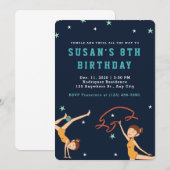 Elegant Dancer |Birthday Party Kaart (Voorkant / Achterkant)