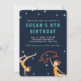 Elegant Dancer |Birthday Party Kaart