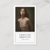 Elegant Dancer Professionele Foto Visitekaartje (Voorkant)