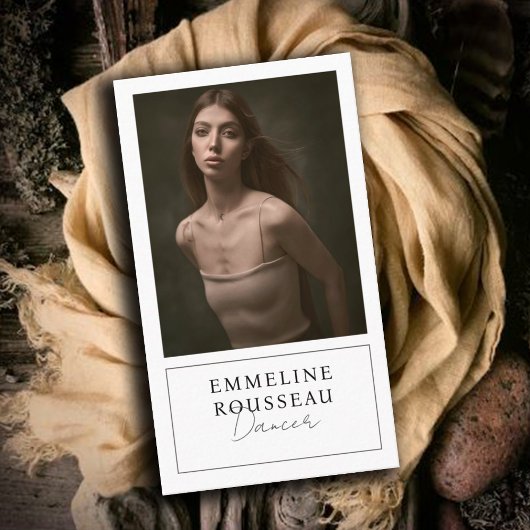 Elegant Dancer Professionele Foto Visitekaartje