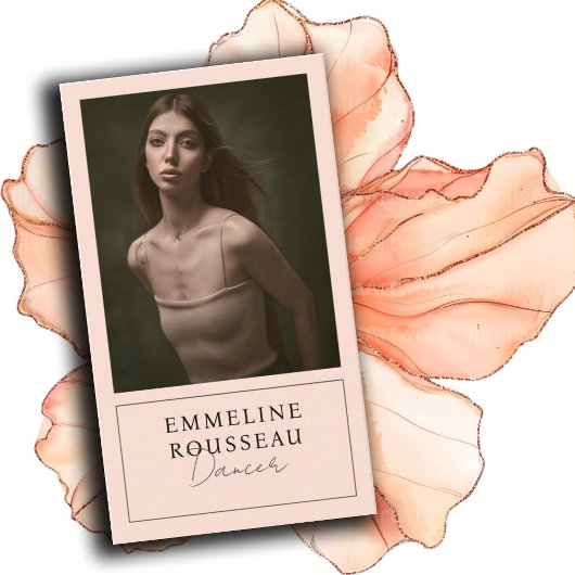 Elegant Dancer Professionele Foto Visitekaartje