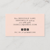 Elegant Dancer Professionele Foto Visitekaartje (Achterkant)