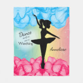 Elegant Dancing Ballerina Fleece Deken (Voorkant)