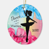 Elegant Dancing Ballerina Keramisch Ornament (Links)