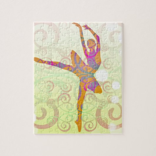 Elegant Dancing Ballerina Legpuzzel (Verticaal)