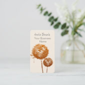 Elegant Dandelion Clock op het Visitekaartje van C (Staand voorkant)