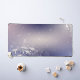 Elegant Dandelion Desk Mat