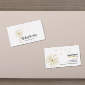 Elegant Dandelion Handgeschreven Script Calligrafi Visitekaartje