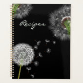 Elegant Dandelion Recipe Book Cover Planner (Voorkant)