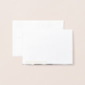 Elegant Dank je hart | Fotobruiloft Folie Kaarten (Met envelop)