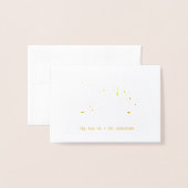 Elegant Dank je hart | Fotobruiloft Folie Kaarten (Voorkant met envelop)