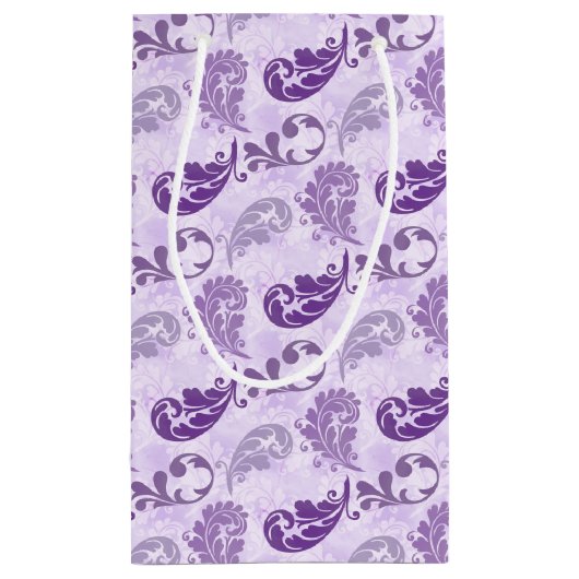 Elegant Dank je Lavender Paars Klein Cadeauzakje (Achterkant)