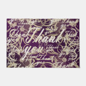 elegant, dank, patroon, achtergrond, goud, faux, deurmat (Voorkant)