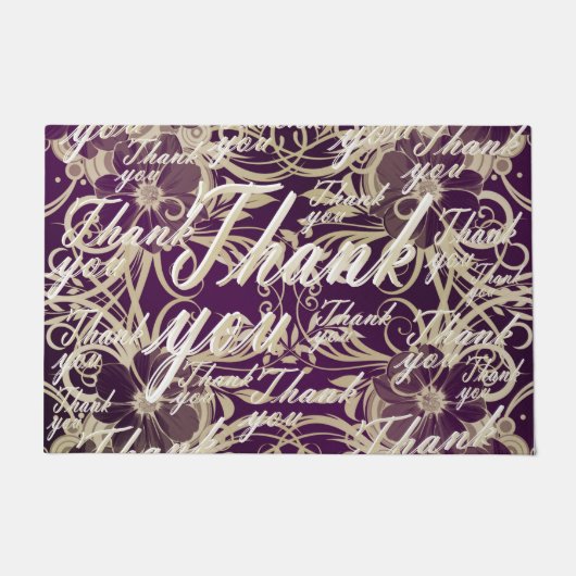 elegant, dank, patroon, achtergrond, goud, faux, deurmat (Voorkant)