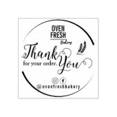 Elegant dank u bedrijfsnaam Bakkerij Rubberstempel (Afrduk)