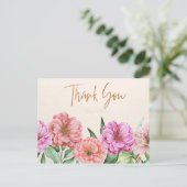 Elegant Dank u Briefkaart (Staand voorkant)