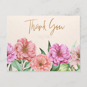 Elegant Dank u Briefkaart