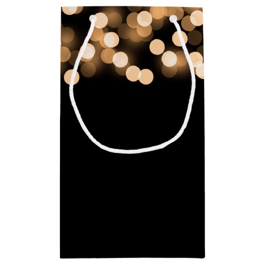 Elegant dank u bruiloft goud Hollywood Glam Klein Cadeauzakje (Achterkant)