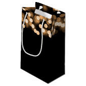 Elegant dank u bruiloft goud Hollywood Glam Klein Cadeauzakje (Achterkant Gekanteld)