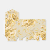 Elegant Dank u Goud Sweet 16 Glitter Bloemen Bedankdoosjes (Uitgevouwen)